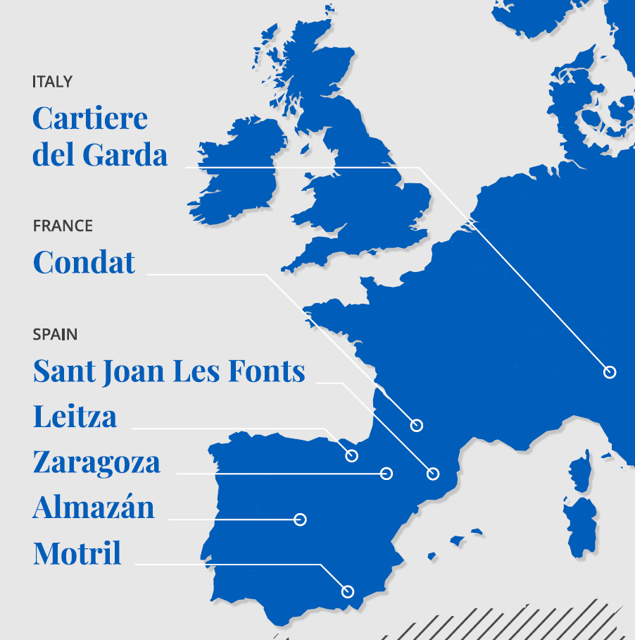 Manufacturing Sites Map